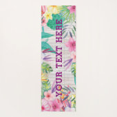 Personalisierter tropischer Yoga-Mat Yogamatte (Rückseite)