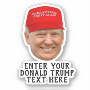 PERSONALISIERTER TRUMP-MAGA AUFKLEBER