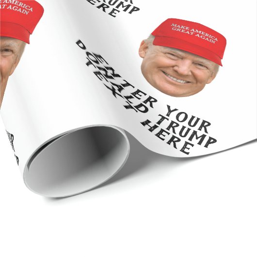PERSONALISIERTER TRUMP-MAGA GESCHENKPAPIER (Rolleneckpunkt)