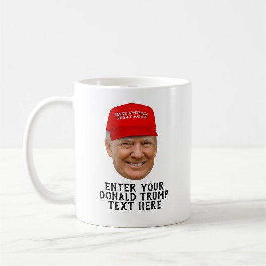 PERSONALISIERTER TRUMP-MAGA KAFFEETASSE (Links)