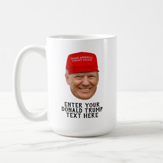 PERSONALISIERTER TRUMP-MAGA KAFFEETASSE (Links)