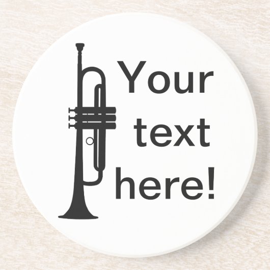 Personalisierter Trumpet Getränkeuntersetzer (Vorne)