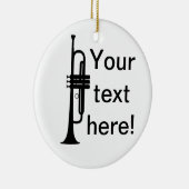 Personalisierter Trumpet Keramikornament (Rechts)