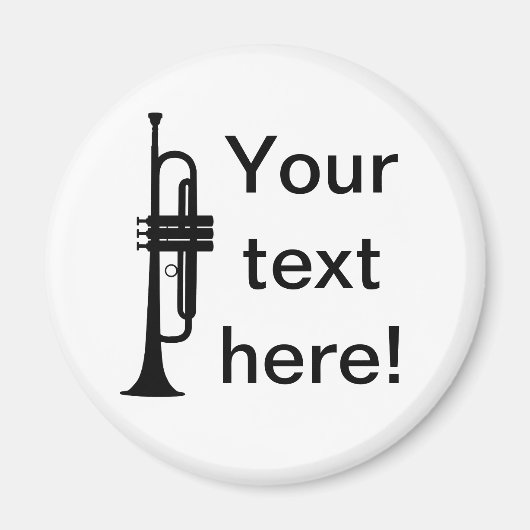 Personalisierter Trumpet Magnet (Vorne)