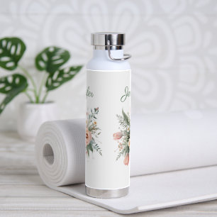 Personalisierter Tulpenstrauß Florale Wasserflasch Trinkflasche