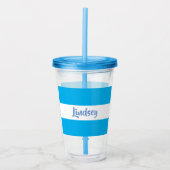 PERSONALISIERTER TUMBLER ACRYLTRINKBECHER (Vorderseite)
