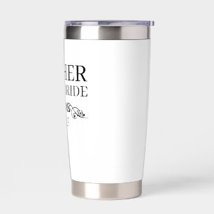 Personalisierter Tumbler für die Mutter der Braut, Thermobecher
