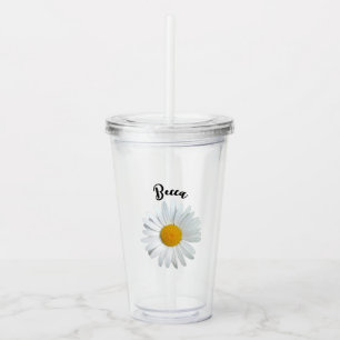 Personalisierter Tumbler mit fröhlicher weißer Mar Acryltrinkbecher