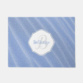 Personalisierter Türmatte mit blauem Sand (Vorderseite)