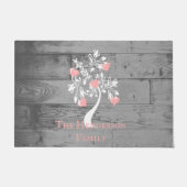 Personalisierter Türmchen in Rosa Fußmatte (Vorderseite)