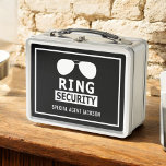 Personalisierter Überblick über die Ring Bearer Ri Metall Brotdose<br><div class="desc">Sicherheitshinweis für den personalisierten Ring</div>