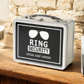 Personalisierter Überblick über die Ring Bearer Ri Metall Brotdose