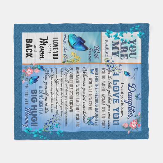 Personalisierter Überschriftenname Textblanken zu Fleecedecke (Vorderseite (Horizontal))