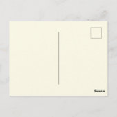 Personalisierter, unanständig, vierzig lustiger Ge Postkarte (Rückseite)