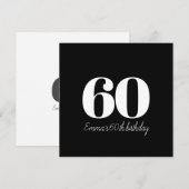 Personalisierter und anspruchsvoller Geburtstag Einladung (Vorne/Hinten)