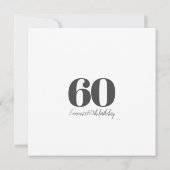 Personalisierter und anspruchsvoller Geburtstag Einladung (Rückseite)