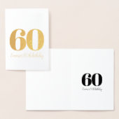 Personalisierter und anspruchsvoller Geburtstag Folienkarte (Anzeige)