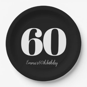 Personalisierter und anspruchsvoller Geburtstag Pappteller