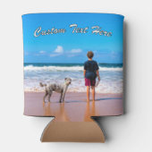 Personalisierter und benutzerdefinierter Text in I Dosenkühler (Rückseite)