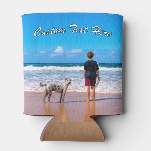 Personalisierter und benutzerdefinierter Text in I Dosenkühler (Rückseite)