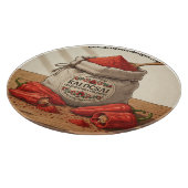 Personalisierter ungarischer Kalocsai Paprika Schneidebrett (Ecke)