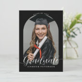 Personalisierter Uni-Abschluss Ankündigung (Stehend Vorderseite)