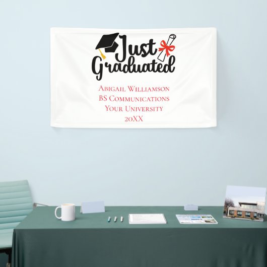 Personalisierter Uni-Abschluss Banner (Messeveranstaltung)