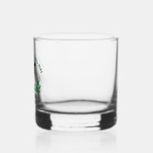 Personalisierter Uni-Abschluss Grüner Abschluss Whiskyglas (Links)