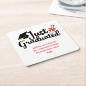 Personalisierter Uni-Abschluss Rechteckiger Pappuntersetzer (angewinkelt)