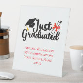 Personalisierter Uni-Abschluss Sockelschild (In Situ)