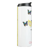 Personalisierter Unicorn-Gesichts-Pastell-und Thermosbecher (Nach links gedreht)