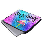 Personalisierter Unicorn Ombre Laptopschutzhülle (Vorne Knopf)