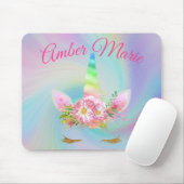 Personalisierter Unicorn-Regenbogen-sich hin- und Mousepad (Mit Mouse)