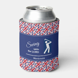 Personalisierter UNION JACK Golf Dosenkühler