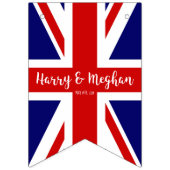 Personalisierter Union Jack | Königliche Hochzeit Wimpelkette (Dritte Fahne)