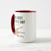 Personalisierter Unser erster Vatertag-Becher | Ne Tasse (Vorderseite Links)