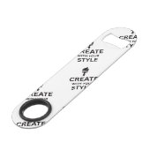 Personalisierter Unternehmens-Schlüsselanhänger im Speed Flaschenöffner (Vorderseite Schrägansicht)