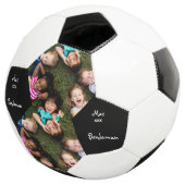 Personalisierter unterschriebener und bebilderter  fußball (Dreiviertel)