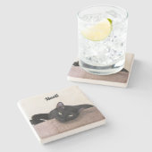 Personalisierter Untersetzer (Seitenansicht)