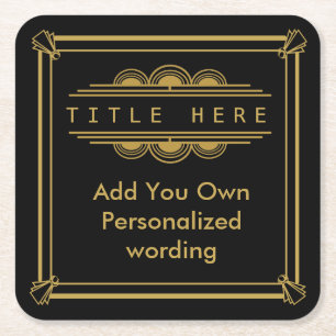 Personalisierter Untersetzer der Art des