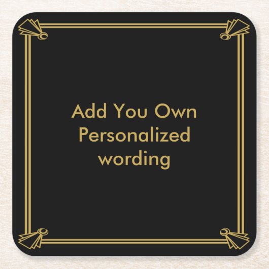 Personalisierter Untersetzer der Art des (Vorderseite)