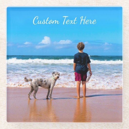 Personalisierter Untersetzer des Foto-Glases (Vorderseite)