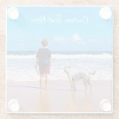 Personalisierter Untersetzer des Foto-Glases (Rückseite)