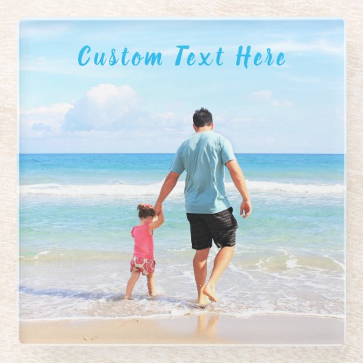 Personalisierter Untersetzer des Foto-Glases (Vorderseite)