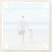 Personalisierter Untersetzer des Foto-Glases (Rückseite)