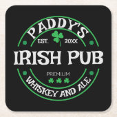 Personalisierter Untersetzer für Irish Pub (Vorderseite)