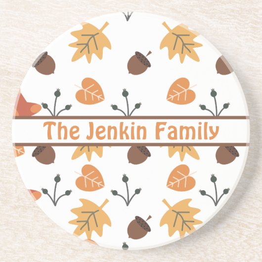 Personalisierter Untersetzer Herbst (Vorne)