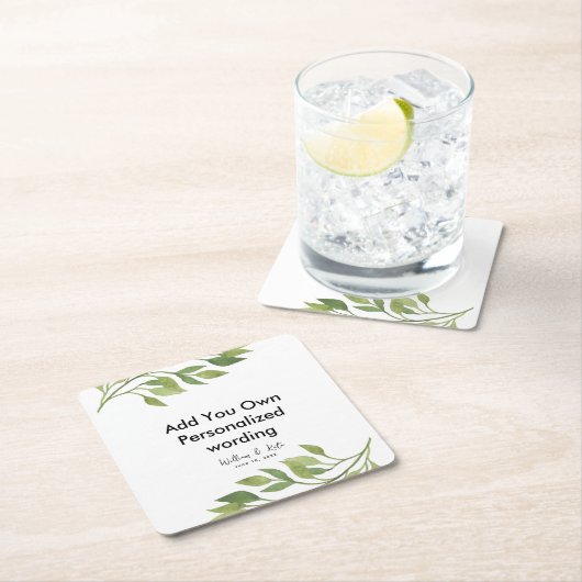 personalisierter Untersetzer im botanischen Stil (Vor Ort)