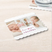 Personalisierter Untersetzer "Liebe You Oma" (angewinkelt)