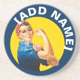 Personalisierter Untersetzer Rosie Riveter Empower